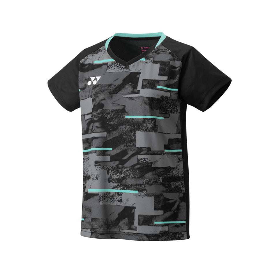 Yonex Sport-Shirt Crew Neck Club Team 2024 schwarz Lady